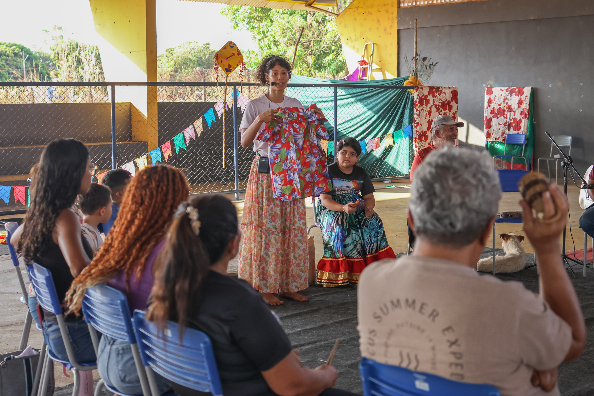 Oficina de musicalização em ação